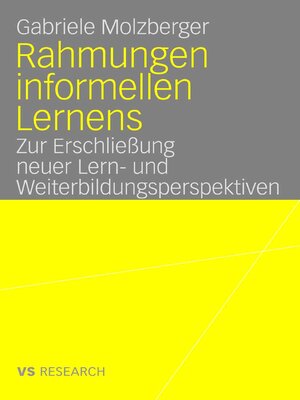 cover image of Rahmungen informellen Lernens